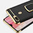 Luxury Metal Frame and Plastic Back Cover Case with Finger Ring Stand A02 for Oppo A7