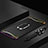 Luxury Metal Frame and Plastic Back Cover Case with Finger Ring Stand and Lanyard for Oppo Find X Black