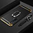 Luxury Metal Frame and Plastic Back Cover Case with Finger Ring Stand and Lanyard for Realme X3 SuperZoom