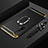 Luxury Metal Frame and Plastic Back Cover Case with Finger Ring Stand and Lanyard for Realme X50m 5G