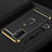 Luxury Metal Frame and Plastic Back Cover Case with Finger Ring Stand P01 for OnePlus Nord N200 5G