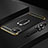 Luxury Metal Frame and Plastic Back Cover Case with Finger Ring Stand T01 for Apple iPhone 11 Black