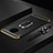 Luxury Metal Frame and Plastic Back Cover Case with Finger Ring Stand T01 for Huawei Mate 30 Black