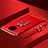 Luxury Metal Frame and Plastic Back Cover Case with Finger Ring Stand T01 for Huawei Mate 30 Pro 5G Red
