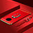 Luxury Metal Frame and Plastic Back Cover Case with Finger Ring Stand T01 for Huawei Mate 30 Red