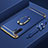 Luxury Metal Frame and Plastic Back Cover Case with Finger Ring Stand T01 for Samsung Galaxy Note 10 Plus 5G