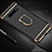 Luxury Metal Frame and Plastic Back Cover Case with Finger Ring Stand T01 for Samsung Galaxy S10 Plus