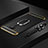 Luxury Metal Frame and Plastic Back Cover Case with Finger Ring Stand T02 for Huawei Mate 20 X 5G Black