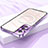 Luxury Metal Frame and Plastic Back Cover Case with Mag-Safe Magnetic for Samsung Galaxy S21 5G Purple