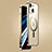 Luxury Metal Frame and Plastic Back Cover Case with Mag-Safe Magnetic JB1 for Apple iPhone 14 Gold