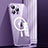 Luxury Metal Frame and Plastic Back Cover Case with Mag-Safe Magnetic JL1 for Apple iPhone 14 Pro Max Purple