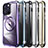 Luxury Metal Frame and Plastic Back Cover Case with Mag-Safe Magnetic LF2 for Apple iPhone 14 Plus