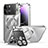 Luxury Metal Frame and Plastic Back Cover Case with Mag-Safe Magnetic LK4 for Apple iPhone 14 Pro Max