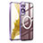 Luxury Metal Frame and Plastic Back Cover Case with Mag-Safe Magnetic P01 for Samsung Galaxy S21 Plus 5G Purple
