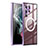 Luxury Metal Frame and Plastic Back Cover Case with Mag-Safe Magnetic P01 for Samsung Galaxy S21 Ultra 5G Purple