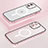 Luxury Metal Frame and Plastic Back Cover Case with Mag-Safe Magnetic QC1 for Apple iPhone 12 Rose Gold