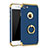 Luxury Metal Frame and Plastic Back Cover with Finger Ring Stand A02 for Apple iPhone 8 Blue