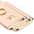 Luxury Metal Frame and Plastic Back Cover with Finger Ring Stand A05 for Apple iPhone 6 Gold