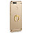 Luxury Metal Frame and Plastic Back Cover with Finger Ring Stand A06 for Huawei Y6 Pro (2017) Gold