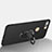 Luxury Metal Frame and Plastic Back Cover with Finger Ring Stand and Lanyard A01 for Huawei Honor 8 Black