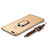 Luxury Metal Frame and Plastic Back Cover with Finger Ring Stand and Lanyard for Huawei Honor Play 7X Gold