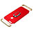 Luxury Metal Frame and Plastic Back Cover with Finger Ring Stand and Lanyard for Huawei P Smart