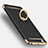 Luxury Metal Frame and Plastic Back Cover with Finger Ring Stand and Lanyard for Huawei P8 Lite