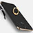 Luxury Metal Frame and Plastic Back Cover with Finger Ring Stand for Huawei G10 Black