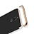 Luxury Metal Frame and Plastic Back Cover with Finger Ring Stand for Huawei G10 Black