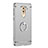Luxury Metal Frame and Plastic Back Cover with Finger Ring Stand for Huawei GR5 (2017) Silver