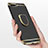 Luxury Metal Frame and Plastic Back Cover with Finger Ring Stand for Huawei Honor 10 Black