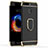 Luxury Metal Frame and Plastic Back Cover with Finger Ring Stand for Huawei Honor 8 Pro Black