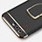 Luxury Metal Frame and Plastic Back Cover with Finger Ring Stand for Huawei Honor 9 Black