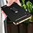 Luxury Metal Frame and Plastic Back Cover with Finger Ring Stand for Huawei Y6 Pro (2019) Black