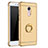 Luxury Metal Frame and Plastic Back Cover with Finger Ring Stand for Xiaomi Redmi Note 4 Standard Edition Gold