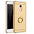 Luxury Metal Frame and Plastic Back Cover with Finger Ring Stand for Xiaomi Redmi Note 4X Gold