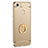 Luxury Metal Frame and Plastic Back Cover with Finger Ring Stand for Xiaomi Redmi Note 5A Pro Gold