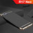 Luxury Metal Frame and Silicone Back Cover Case M02 for Oppo R17 Neo Black