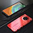 Luxury Metal Frame and Silicone Back Cover Case T01 for Huawei Mate 30 Pro 5G Red