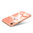 Luxury Silicone Transparent Mirror Frame Case Cover for Apple iPhone XR Orange