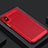 Mesh Hole Hard Rigid Case Back Cover for Apple iPhone X Red