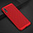 Mesh Hole Hard Rigid Snap On Case Cover for Huawei P20 Red