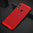 Mesh Hole Hard Rigid Snap On Case Cover for Huawei P30 Lite XL Red