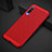 Mesh Hole Hard Rigid Snap On Case Cover for Xiaomi Mi A3 Lite Red
