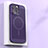 Mesh Hole Hard Rigid Snap On Case Cover with Mag-Safe Magnetic for Apple iPhone 13 Pro Purple