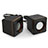 Mini Speaker Wired Portable Stereo Super Bass Loudspeaker Black