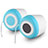 Mini Speaker Wired Portable Stereo Super Bass Loudspeaker S02 White