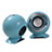 Mini Speaker Wired Portable Stereo Super Bass Loudspeaker Sky Blue