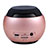 Mini Wireless Bluetooth Speaker Portable Stereo Super Bass Loudspeaker S22 Rose Gold