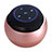 Mini Wireless Bluetooth Speaker Portable Stereo Super Bass Loudspeaker S22 Rose Gold